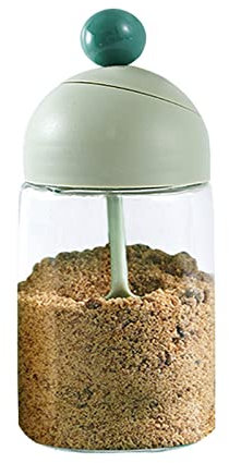 Glasdosen, Gewürzflasche mit Deckel, für Küche, Gewürze, Menage, Aufbewahrungsbehälter, 3 Farben