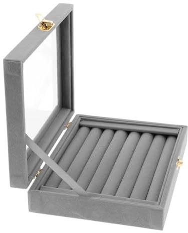 AOKWAWALIY Portagioie per cassettiera, porta scarpe, supporto per lavabo, cassettiera, gioielli, orecchini, valigetta organizzativa, grigio chiaro