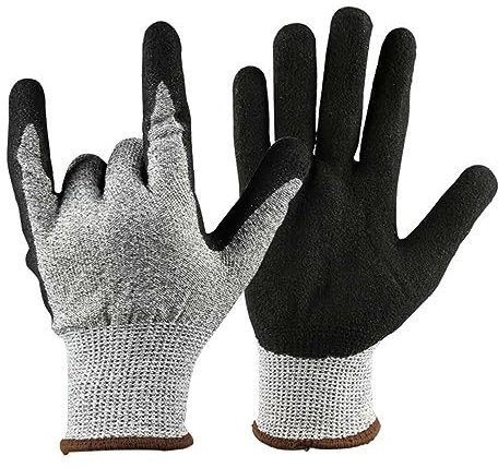AUTSUPPL Cut Resistant Safety Gloves for Gardening Long Sleeves Nitrile Material Cut Glove for Men Wood