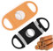 NHP 2 Pcs Cortapuros de Bolsillo,Corta Puros,Bolsillo Cortador De Puros,Herramienta para Cortar Puros,Cortador de Cigarros de Mesa,Bolsillo Cigar Cutter para Amantes de Los Puros