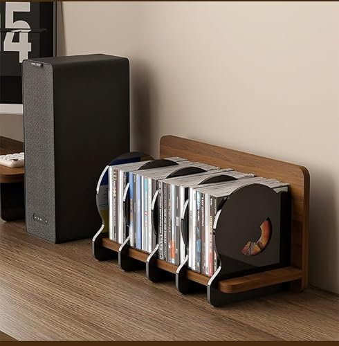 Förvaringsbox for vinylskivor inomhus i vardagsrummet,Sovrum Optisk disklagring cd-displayställ,cd-ramorganisatör,modern cd-fodralhållare,Study-skivställ,for lagring och organisation av mediahyllan.