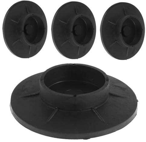 Washing Machine Anti Vibration Pads 4pcs Rubber Non Slip | Black, for Washer and Dryer, Camper and Home Use, Sturdy Wear Resistant Wide Compatibility