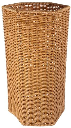 Suixtil Fabric Umbrella Stand Wicker Umbrella Stand Wicker Basket Freestanding Crutch Wooden Base Umbrella Stand Free Standing Umbrella Stand