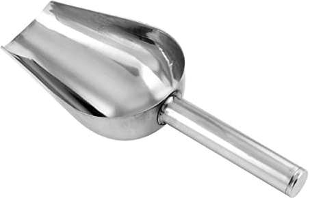 CLISPEED Acier Pelle Argentée en Inoxydable à Nourriture pour Animaux | Facile à Servir Nettoyer, pour Bonbons et Popcorn, 205g par Pelle