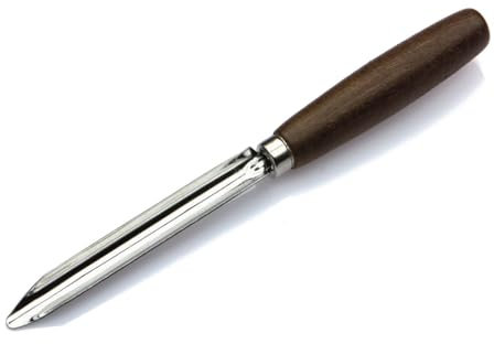 Tredoni Évideur de courgettes/concombres en inox avec manche en bois 12 cm