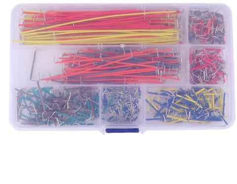 ASAKKURA 540pcs Assorted Breadboard Jumper Wire Kit Flexible Solderless Cable Set for Prototyping Circuits with Insulated Wires Suitable for Microcontroller Breadboard Testing
