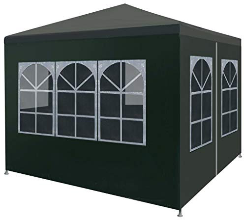 Tidyard Chapiteau de Jardin Protection UV Vert 3 x 3 m