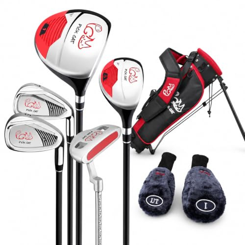 PGM Junior Golfschläger Komplettset für Kinder Kinder - 3-5 Altersgruppen Jungen & Mädchen, Schwarz