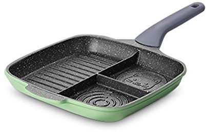 Padella 26 cm frigge padella non bastone friggere padella Pancake multifunzione Pancake Artefatto per colazione, lega di alluminio fritto a forma di uovo fritto, per tutta la stufa Padella Antiaderent