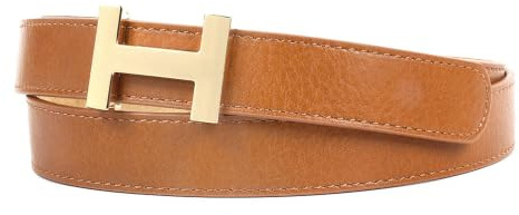 Zakatte • Damen Gürtel aus Kunstleder mit H-Schnalle Hüftgürtel Taillengürtel Damengürtel BS058