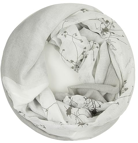 Glamexx24 Damen Schal Leicht Schlauchschal Langschal mit Muster Loop schal Loopschal Tuch Halstuch Rundschal