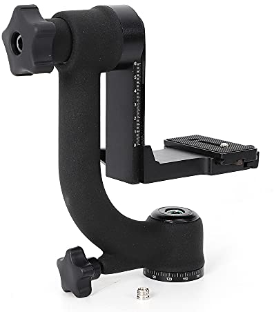 LANNADD Panorama-Auslegerkopf, 360 Grad Panorama Gimbal Stativkopf Professional Heavy Duty Metall, Geeignet für DSLR-Kameras Mit Teleobjektiv und für Die Outdoor-Fotografie Im Tierbereich