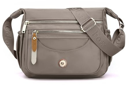 NICOLE & DORIS Sac Bandoulière Femmes Sacs Epaule Léger Sac Messenger Multi-Poches Sac D'épaule Nylon Sac Besace Sac Crossbody de Voyage