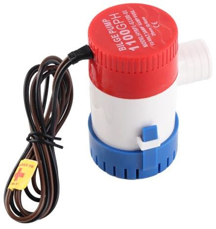 Pompa di Sentina Sommergibile 1100GPH 12V Motore Efficiente Protezione Anti-airlock Accessorio Marino