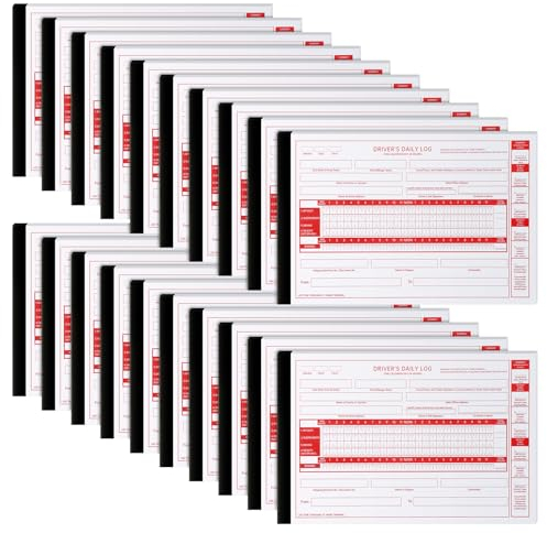 Weekgrat 20 Pack 2026 2027 New Log Book for Truck Drivers 8.5 x 5.5 Daily Log Book with Detailed Driver Vehicle Inspection Report Recap for Truck, 2-ply Carbonless (Typical)
