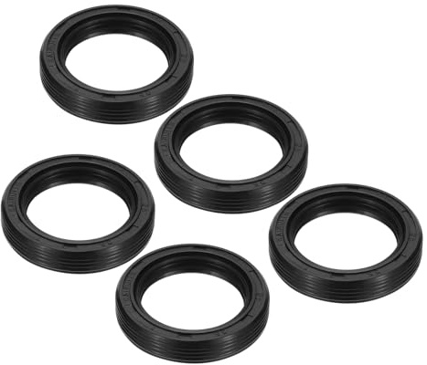 PATIKIL 5 Stück TG4 Radialwellendichtring 25 x 35 x 7mm Wellendichtring Nitrilkautschuk Dichtungen für Lagerwellenölpumpen Motoren, Schwarz