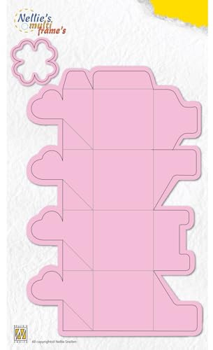 Nellie's Choice Stanzschablone Geschenkbox - Ostern – Kleeblatt Cutting Die - Wrapping Die 2 Stück - 22,5 x 13,9 cm - Geschenkschachteln, Weihnachtsgeschenke - Geeignet für Stanz- und Prägemaschinen