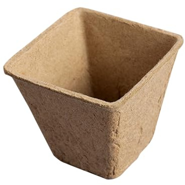 Peat Pots for Seedlings, Small Flower Germination Starter Pots, Outdoor Nursery Tray, Eco-Friendly Planting (Pack of 12) for Tomato, Vegetable, Herb, Yard, Lawn, Garden Use