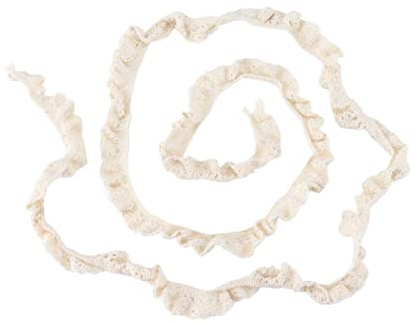 RespireFinem 20 Yards Baumwollfaden Spitzenband elastisches dekoratives Zubehör ideal für DIY -Kleidungsdekoration Hochzeit Party Dekor Nähen Geschenkverpackung DIY Stirnbänder