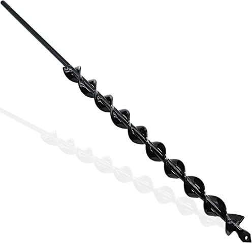 3X60cm Auger Drill Bit for Planting – Heavy Duty Garden Tools, Spiral Auger Drill Bit for Planting Bulbs, Flowers, Trees – Fits Standard Drills, Efficient Garden Auger, Hole Digger Auger