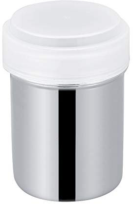 Wakects Stainless Steel Powder Shaker Sugar Duster Cocoa Sprinkler Efficient Powder Distribution Easy to Multi-Functional Design for Kitchen Baking Coffee Desserts (304 Small concave net)