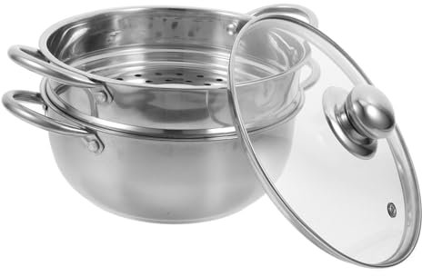 Ipetboom Baño María Olla De Vapor De Acero Inoxidable De Doble Para Utensilios De Cocina Al Vapor Para Cocina
