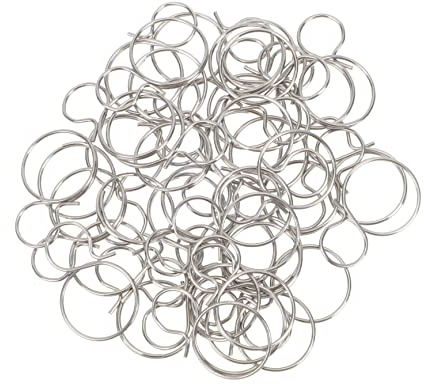 Ipetboom 40pcs Drop Beads Ring Connectors for Chandelier Lighting Lamp Parts for DIY Crystal Decor Smooth Finish Secure Pendant Fastening