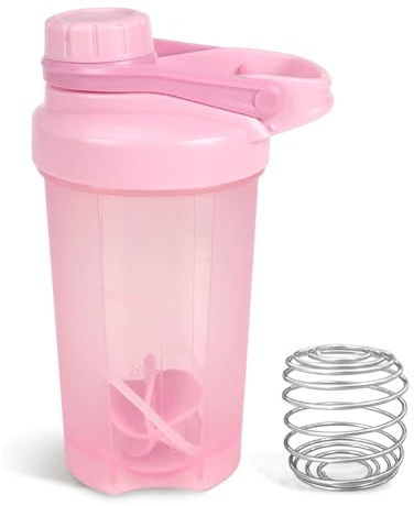 CharmBurst Shaker de sport anti-fuite de 500 ml pour boissons protéinées, pré-entraînement et voyage, sans BPA et facile à nettoyer
