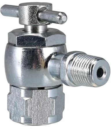 High Pressure Strut Coupler, Aircraft Tool Supply Schrader, No Loss Air Chuck for Shock Inflation 1/8 NPT Male Fitting, AV556 Shrader Valve Tool, Couplings to Fill Shocks
