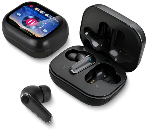 Liphier Wireless Earbuds -Touch Screen Earphones Bluetooth 5.4 In Ear Headphones Noise Cancelling HiFi 40H 6 EQ Modes, Waterproof Earphones Headphones Wireless ANC Ear buds for iPhone Android (Black)