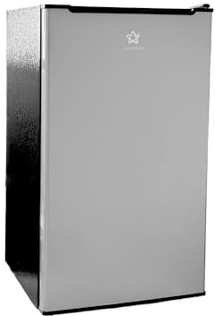 Mediawave Store - Congelatore Verticale 80L Staylux Freezer 3 Cassetti Classe Energetica E (Grigio)