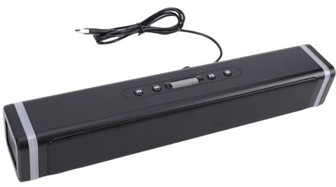 Luocute Computerlautsprecher, Dual-Breitbandlautsprecher mit RGB-LED-Lichtstreifen, BT 5.3, USB Typ C Plug and Play, Computer-Soundbar für Gaming, Musik, PC, Desktop, Laptop