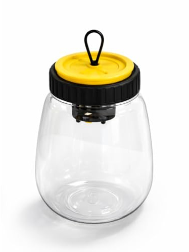 PLANTAWA Piège à Guêpes Extérieur – Piège à Frelons et Insectes Volants, Système de Capture avec Appât Liquide, Réutilisable pour Jardin, Terrasse et Balcon