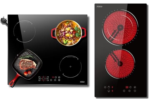 Hobsir 4 Burners Induction Hob + 2 Zone Ceramic Hob