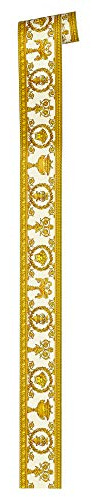 Baroque Wallpaper with Ornaments Versace 3 Non-Woven Wallpaper 5.00 m x 0.09 m Gold Yellow Orange Made in Germany 343052 34305-2