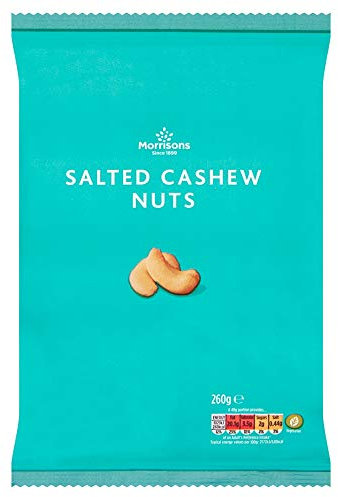 Morrisons Salted Cashew Nuts, 260g