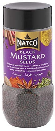 Natco - Graines de moutarde noire - 100 g - Lot de 3
