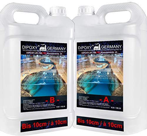 1.32kg fino a 10 cm! Resina epossidica bicomponente Dipoxy-2K-700 di qualità professionale esterno interno vetroresina garage vernice epossidico autolivellante transparente adesivo