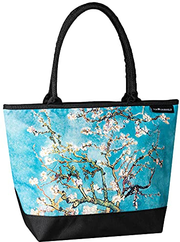 VON LILIENFELD Handtasche Kunst Vincent van Gogh Mandelblüte Shopper Maße cm L42 x H30 x T15 Strandtasche Henkeltasche Büro