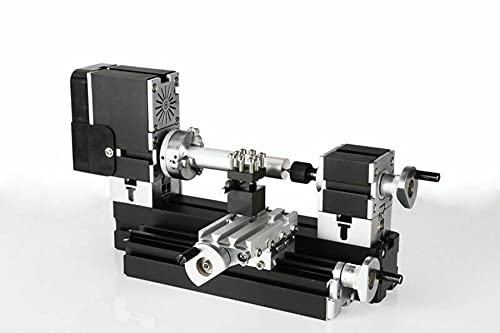 High Power Mini Metal Lathe Soft Metalworking Woodworking DIY Model Making 60W