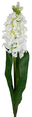 Seidenblumen Roß Hyazinthe 42cm weiß DP Kunstblumen Kunstpflanzen künstliche Blumen Pflanzen