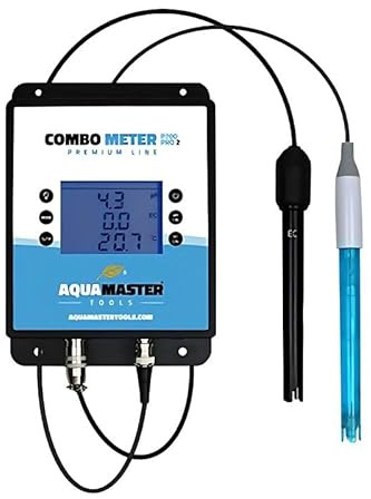 Weedness Aqua Master P700 Kombomessgerät - EC & pH-Messgerät Garten Pflanzen Wert Pooltester Teststreifen für Pool pH-Meter Messen Wassertester Digital Aquarium