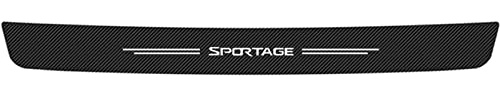 Symilov Car Rear Bumper Protector for K-ia SPORTAGE, Carbon Fiber Rear Trunk Boot Sill Plate Cover Protective Sticker Auto Decorative Styling Accessory,B