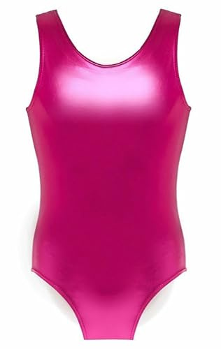P&R DANCEWEAR LTD Shiny Metallic Wet Look Sleeveless Sexy Bodysuit High Cut One Piece