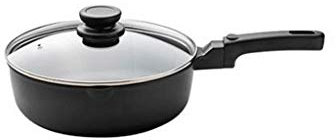 Nonstick Ceramic Woks and Stir Fry Pans, Copper Skillet with Stainless Steel Helper Handle, Saute Pan for Induction, Gas, Electric & Ceramic Glass Stovetops