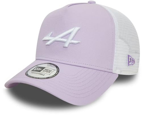 New Era Gorra de camionero con cierre a presión, color violeta alpino F1, Morado (, Talla única