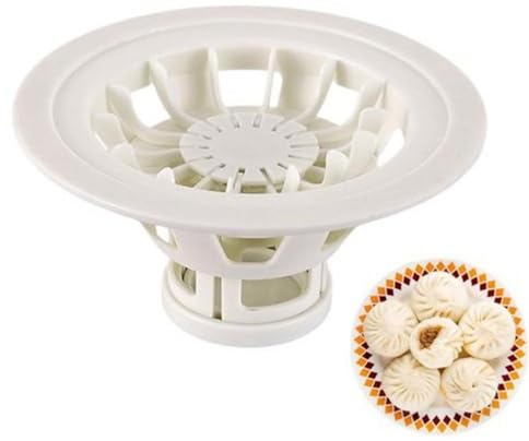 Baozi Maker Machine, 7,1 Manuel Bao Buns Machine, Dumpling Maker Moule, Fait Maison Chinois À La Vapeur Petits Faisant Des Accessoires, Blanc