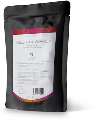 Grillfürst Bollywood Flavour Tandoori-Gewürzmischung - 100g, im Nachfüllbeutel, Authentischer Geschmack für Grillgerichte und Curry
