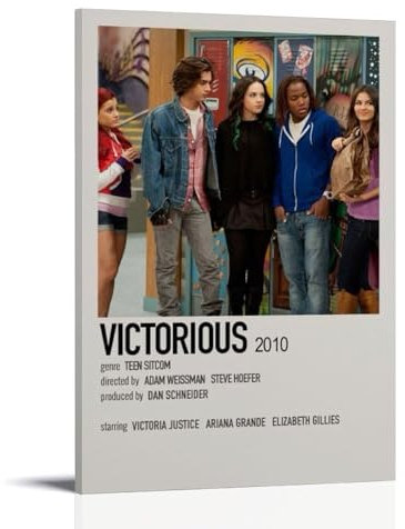 NVBKJH Victorious TV Minimalist Classic Fan Art Poster Dekorative Malerei Leinwand Wandkunst Wohnzimmer Poster Schlafzimmer Malerei 12x18inch(30x45cm)