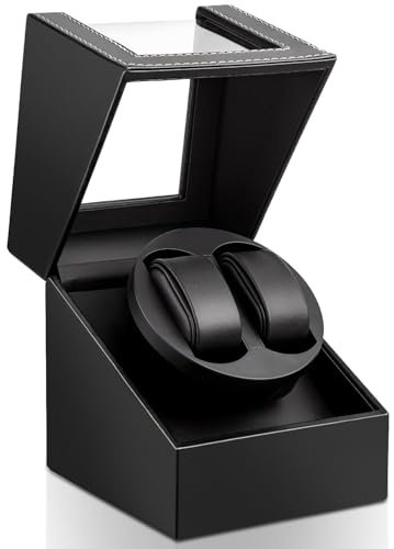 Uhrenbeweger 2 Uhr Automatik Uhrenbeweger: LOSGATOS Watch Winder für Automatikuhren mit Batteriebetrieb oder Netzteil Uhrendreher für Herren und Damen